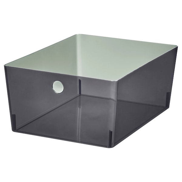 IKEA KUGGIS box, transparent black, 10 ¼x13 ¾x6 in , IKEA Sale | 28675KEWG