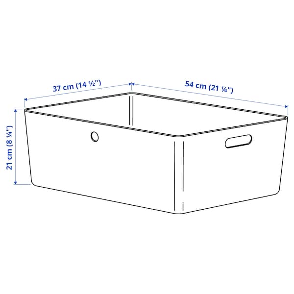 IKEA KUGGIS box, transparent black, 14 ½x21 ¼x8 ¼ in , IKEA Sale | 78031ARQE