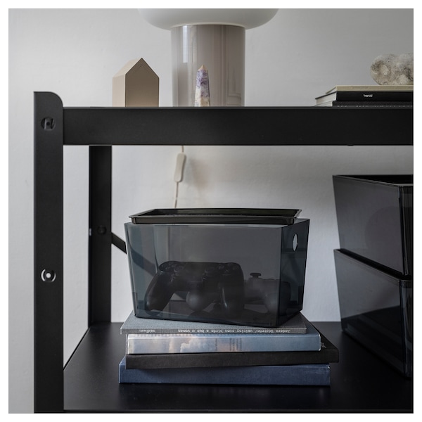 IKEA KUGGIS box, transparent black, 7x10 ¼x6 in , IKEA Sale | 85072XEUR