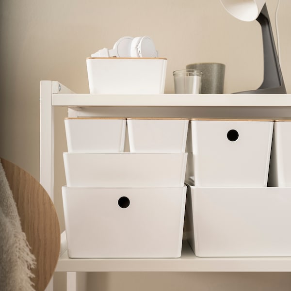 IKEA KUGGIS box, white, 5x7x3 ¼ in , IKEA Sale | 80756UVGC