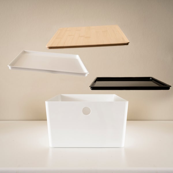 IKEA KUGGIS lid, white, 10 ¼x13 ¾ in , IKEA Sale | 79458AZLM