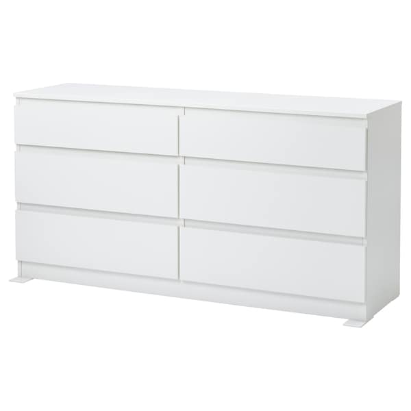 IKEA KULLEN 6-drawer dresser, white, 55 1/8x28 3/8 in , IKEA Sale | 14289TRHD