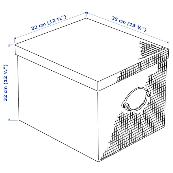 IKEA KVARNVIK Storage box with lid, gray , IKEA Sale | 54189DCBT