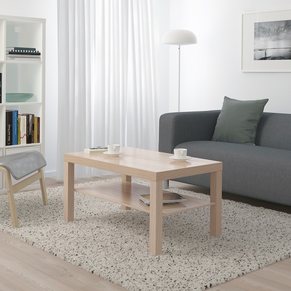 IKEA LACK Coffee table, white stained oak effect, 35  3/8x21  5/8 in , IKEA Sale | 97145CVIK