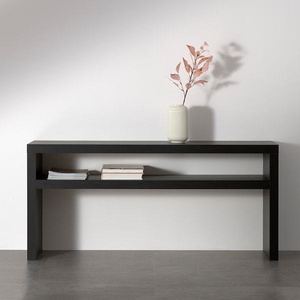 IKEA LACK console table, black-brown, 55 1/8x15 3/8 in , IKEA Sale | 54908AXOB