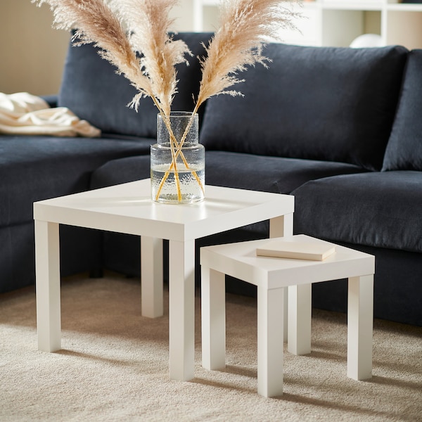 IKEA LACK nesting tables, set of 2, white , IKEA Sale | 81973EKSQ