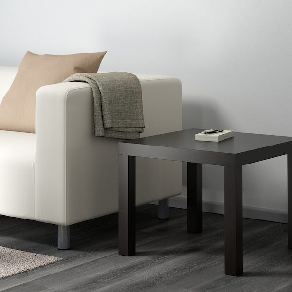 IKEA LACK side table, black-brown, 21 5/8x21 5/8 in , IKEA Sale | 75903YVKF