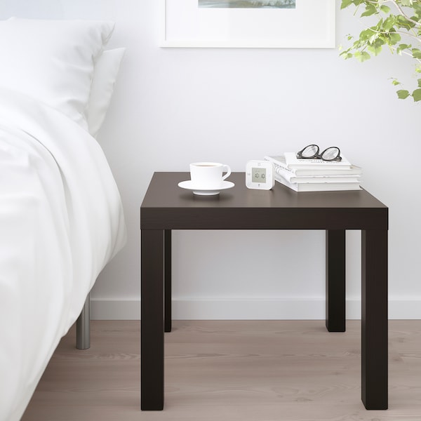 IKEA LACK side table, black-brown, 21 5/8x21 5/8 in , IKEA Sale | 75903YVKF