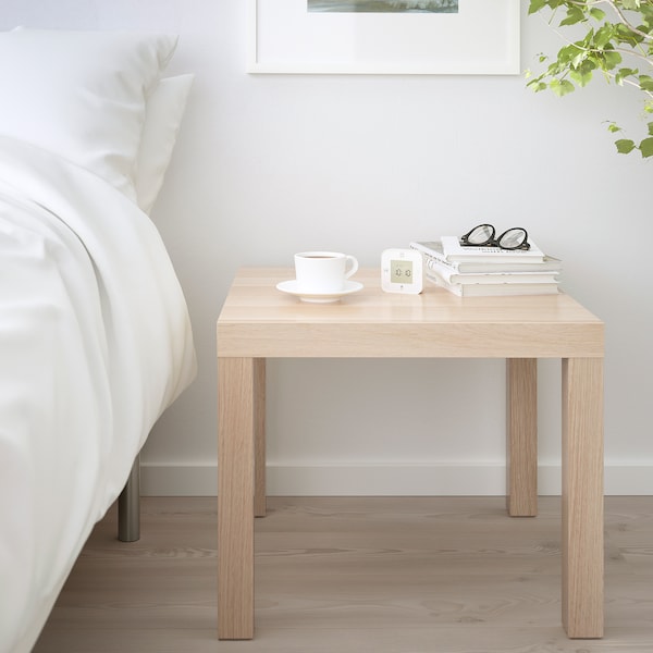 IKEA LACK side table, white stained oak effect, 21 5/8x21 5/8 in , IKEA Sale | 25340EHXS