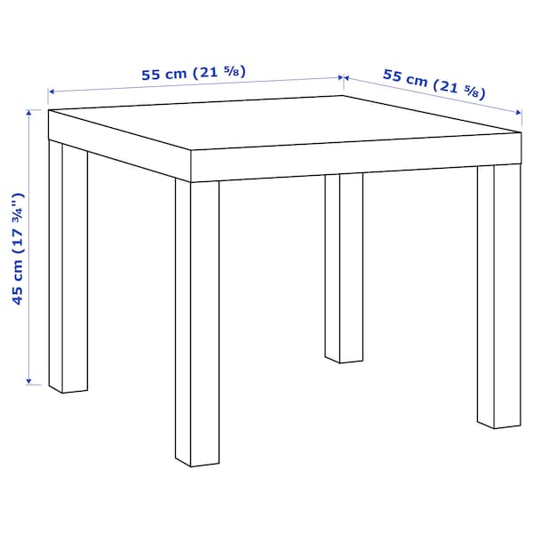 IKEA LACK side table, white stained oak effect, 21 5/8x21 5/8 in , IKEA Sale | 25340EHXS