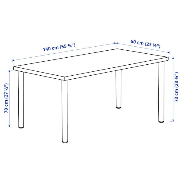 IKEA LAGKAPTEN / ADILS desk, black-brown/black, 55 1/8x23 5/8 in , IKEA Sale | 61475AVMQ