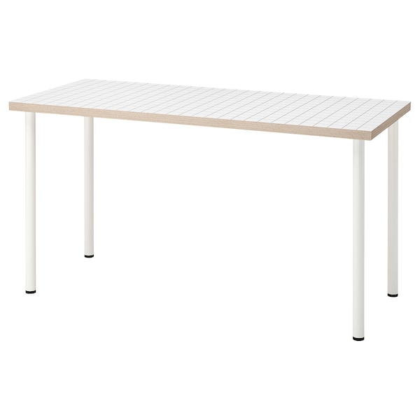 IKEA LAGKAPTEN / ADILS desk, white anthracite/white, 55 1/8x23 5/8 in , IKEA Sale | 19648GPHR