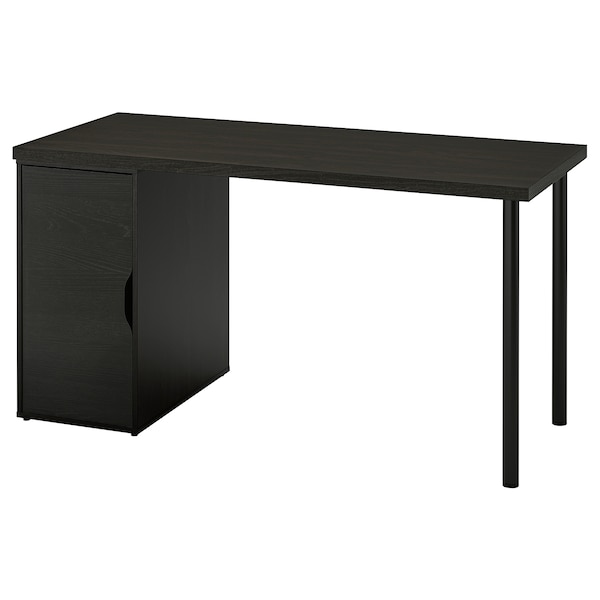 IKEA LAGKAPTEN / ALEX desk, black-brown/black, 55 1/8x23 5/8 in , IKEA Sale | 73260GWML