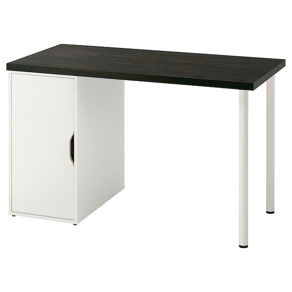 IKEA LAGKAPTEN / ALEX desk, black-brown/white, 47 1/4x23 5/8 in , IKEA Sale | 91358LAQX