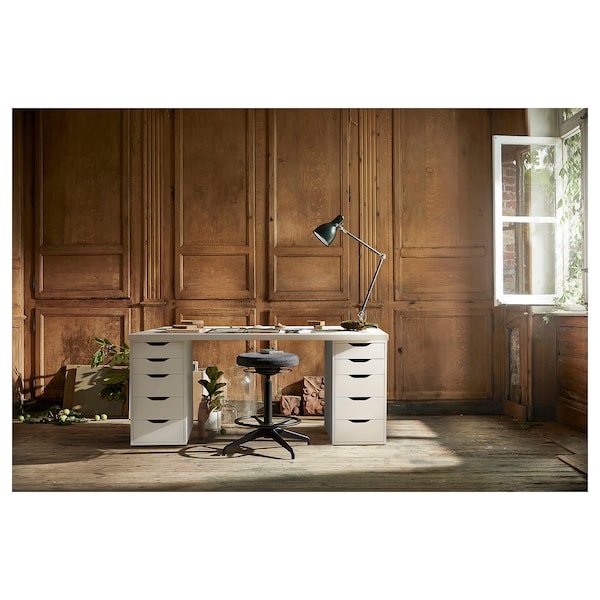 IKEA LAGKAPTEN / ALEX desk, white, 55 1/8x23 5/8 in , IKEA Sale | 86024PBIT