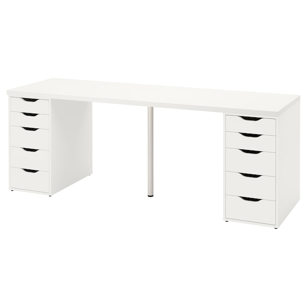 IKEA LAGKAPTEN / ALEX desk, white, 78 3/4x23 5/8 in , IKEA Sale | 28701NAYD