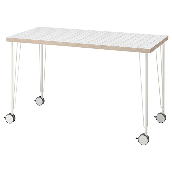 IKEA LAGKAPTEN / KRILLE desk, white anthracite/white, 47 1/4x23 5/8 in , IKEA Sale | 72486HTUG