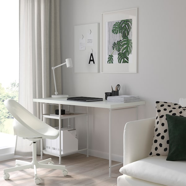 IKEA LAGKAPTEN / SPÄND desk, white, 47 1/4x23 5/8 in , IKEA Sale | 60253MOYU