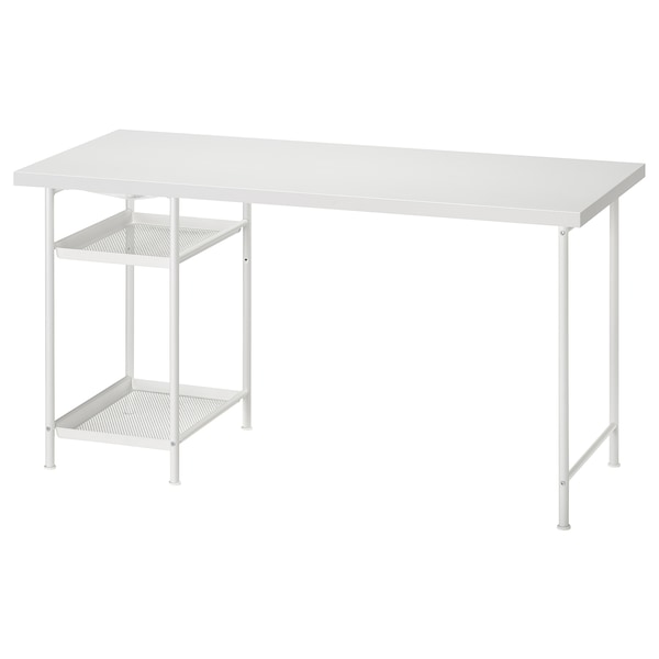 IKEA LAGKAPTEN / SPÄND desk, white, 55 1/8x23 5/8 in , IKEA Sale | 69415BKLA