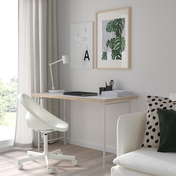 IKEA LAGKAPTEN / SPÄND desk, white/anthracite, 47 1/4x23 5/8 in , IKEA Sale | 65241FRGZ