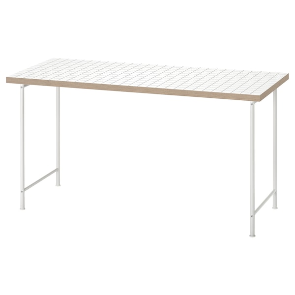 IKEA LAGKAPTEN / SPÄND desk, white/anthracite, 55 1/8x23 5/8 in , IKEA Sale | 49681HXAG