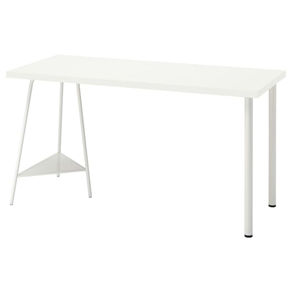 IKEA LAGKAPTEN / TILLSLAG desk, white, 55 1/8x23 5/8 in , IKEA Sale | 07481HKNX