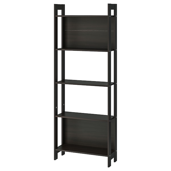 IKEA LAIVA Bookcase, black-brown, 24  3/8x65 in , IKEA Sale | 95134DXJL