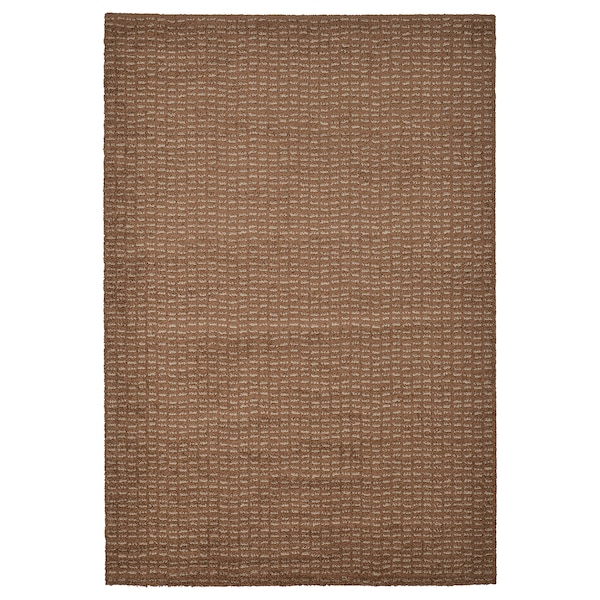 IKEA LANGSTED rug, low pile, light brown, 4\'4 inx6\'5 in , IKEA Sale | 80251UDMO