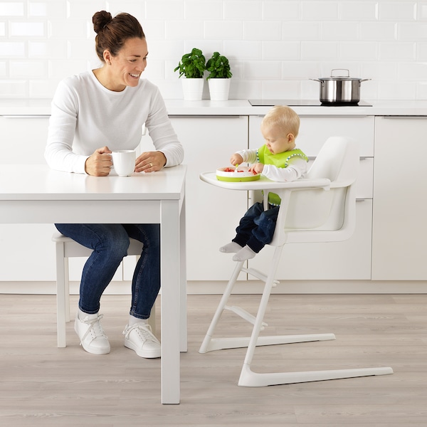 IKEA LANGUR high chair with tray, white , IKEA Sale | 19746SJOU