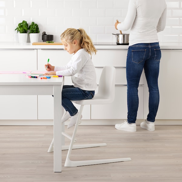 IKEA LANGUR high chair with tray, white , IKEA Sale | 19746SJOU