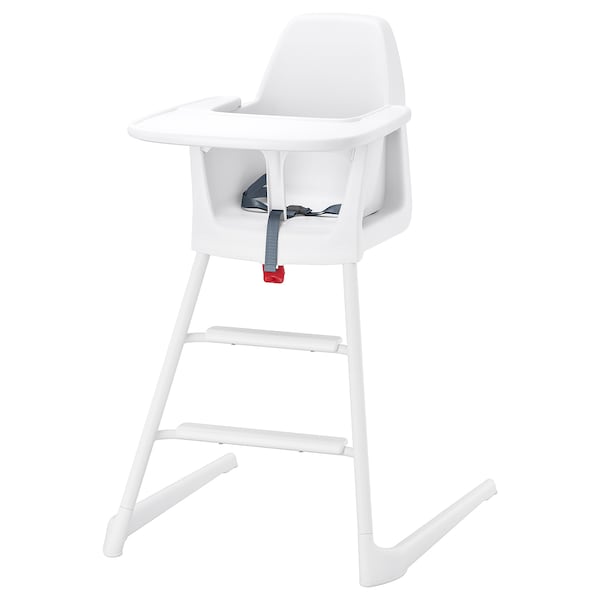 IKEA LANGUR high chair with tray, white , IKEA Sale | 19746SJOU