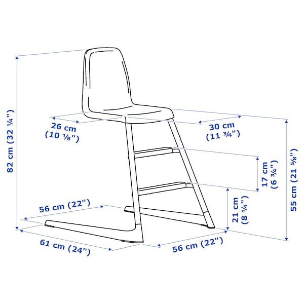 IKEA LANGUR junior chair, white , IKEA Sale | 47350USNM