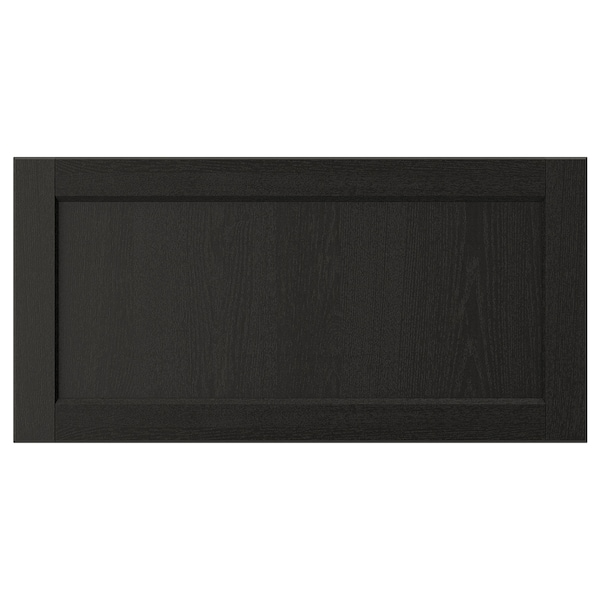 IKEA LERHYTTAN drawer front, black stained, 30x15 in , IKEA Sale | 93521RTBQ