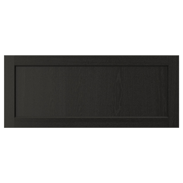 IKEA LERHYTTAN drawer front, black stained, 36x15 in , IKEA Sale | 30756QJCB