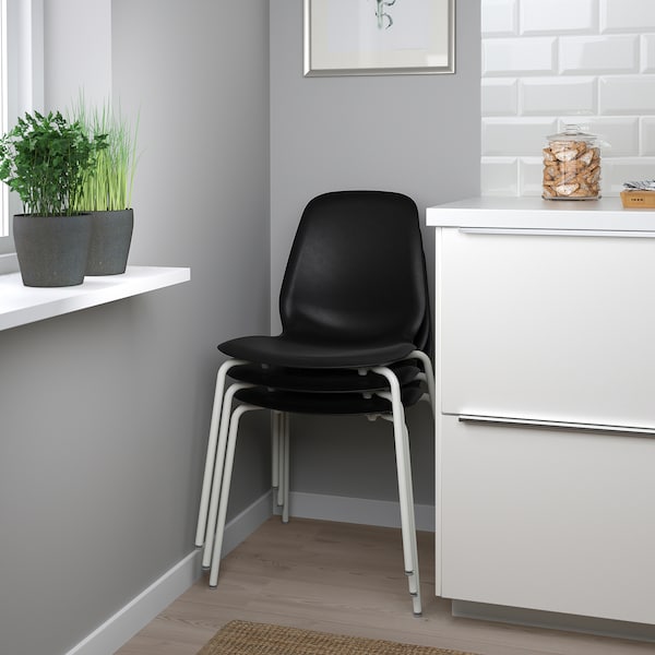 IKEA LIDÅS chair, black/Sefast white , IKEA Sale | 96751SENM