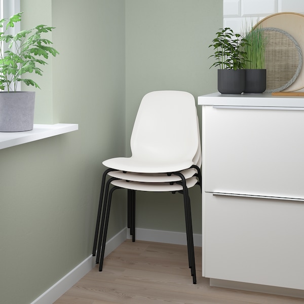 IKEA LIDÅS chair, white/Sefast black , IKEA Sale | 07345ARSB