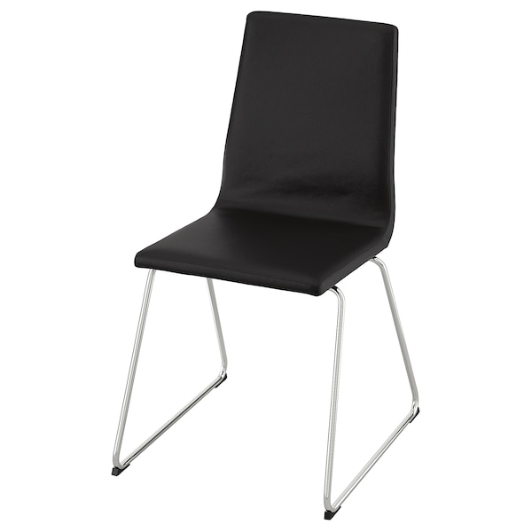 IKEA LILLÅNÄS chair, chrome plated/Bomstad black , IKEA Sale | 19065HMCL