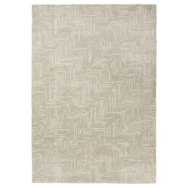 IKEA LINJEPLATS rug, low pile, beige/off-white, 5\'3 inx7\'7 in , IKEA Sale | 40835MITR