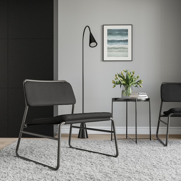 IKEA LINNEBÄCK chair, Vissle dark gray , IKEA Sale | 74589ZMCA