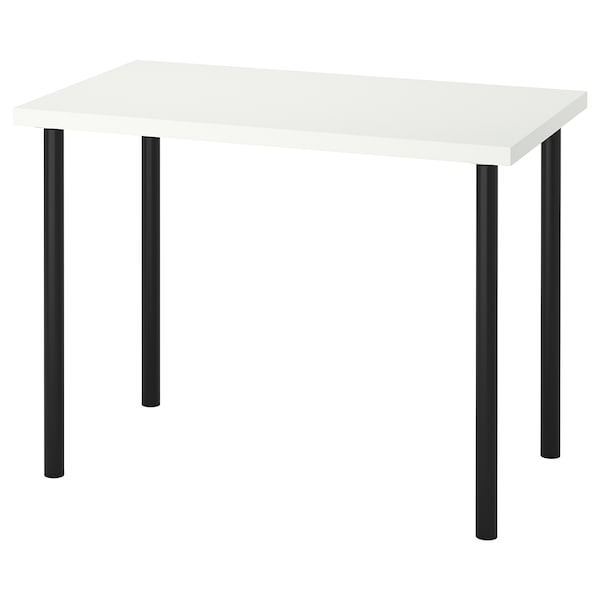 IKEA LINNMON / ADILS table, white/black, 39 3/8x23 5/8 in , IKEA Sale | 24039OVYL