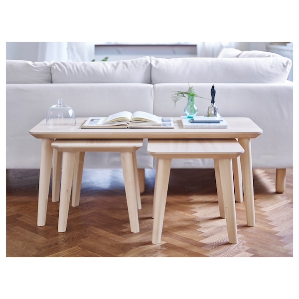 IKEA LISABO Side table, ash veneer, 17  3/4x17  3/4 in , IKEA Sale | 06978QWPR