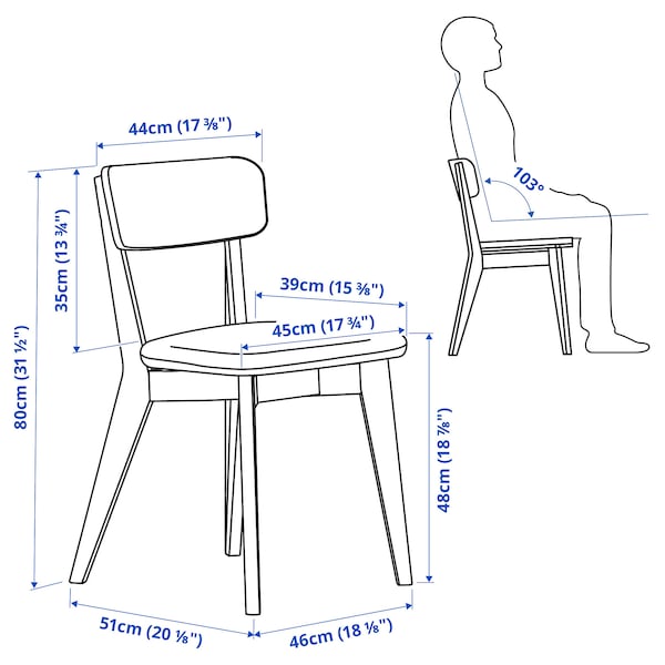 IKEA LISABO chair, ash/Tallmyra white/black , IKEA Sale | 45397TBUW