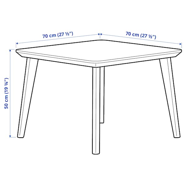 IKEA LISABO coffee table, ash veneer, 27 1/2x27 1/2 in , IKEA Sale | 29658NXWF