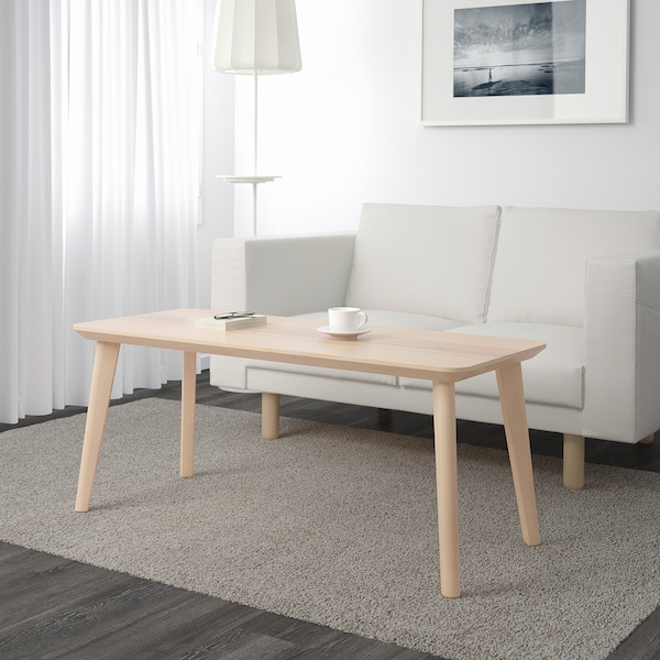 IKEA LISABO coffee table, ash veneer, 46 1/2x19 5/8 in , IKEA Sale | 38296RIPH