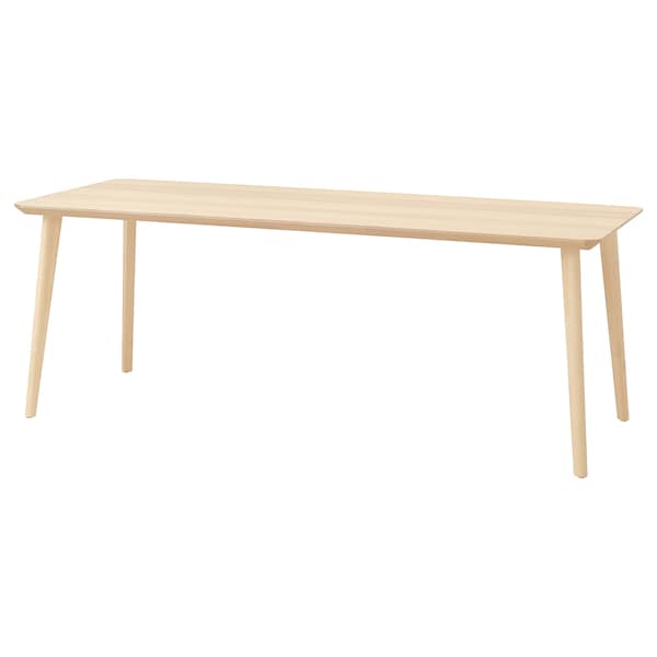 IKEA LISABO table, ash veneer, 78 3/4x30 3/4 in , IKEA Sale | 09674XFNM