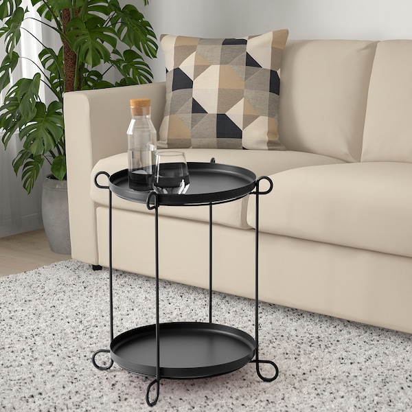 IKEA LIVELYCKE tray table, black, 19 5/8 in , IKEA Sale | 31678LIAT