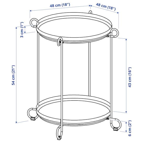 IKEA LIVELYCKE tray table, black, 19 5/8 in , IKEA Sale | 31678LIAT