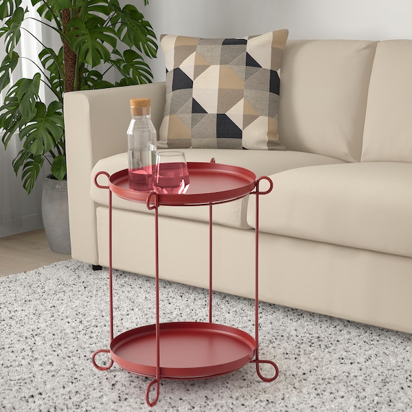 IKEA LIVELYCKE tray table, red, 19 5/8 in , IKEA Sale | 16730UYFW