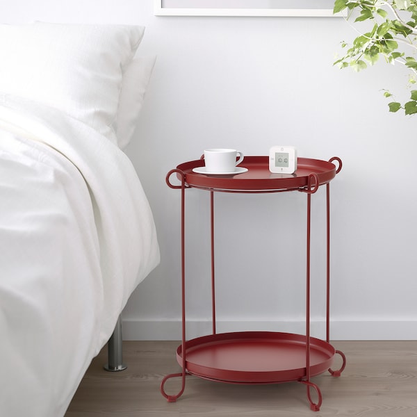 IKEA LIVELYCKE tray table, red, 19 5/8 in , IKEA Sale | 16730UYFW