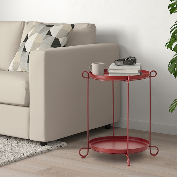 IKEA LIVELYCKE tray table, red, 19 5/8 in , IKEA Sale | 16730UYFW